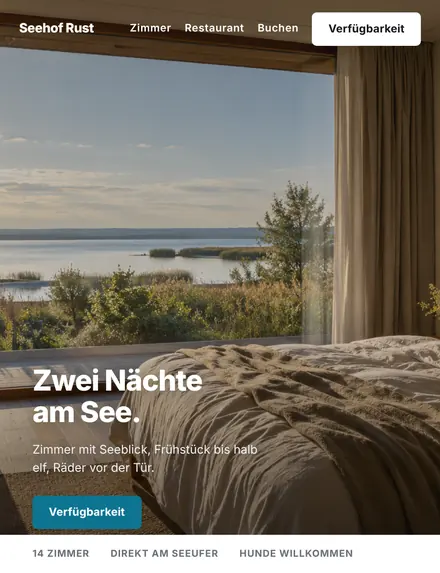 Entwurf für ein Hotel