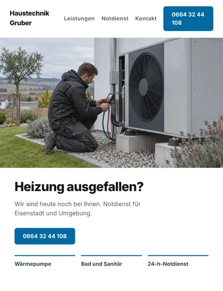 Entwurf für einen Installateur